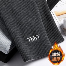 加绒打底裤女外穿秋冬加厚高腰棉裤大码胖mm显瘦紧身弹力保暖秋裤