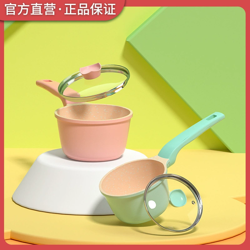 Мини-кухонная посуда, медицинский рисовый камень, мини-кастрюля с антипригарным покрытием, маленькая кастрюля для супа, легкое масло, мини-масляная кастрюля 10 см