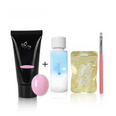 美甲延長膠 美甲30ml光療可卸凝膠 固態延長甲模型UV膠POLYGEL