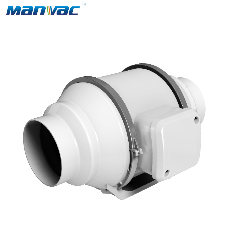 管道风机斜流增压工业轴承抽风机引风机新风系统静音