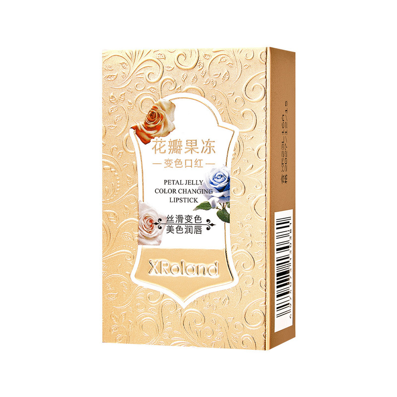 XRoland 薔薇の花びらゼリー変色口紅温度変色口紅女性のための手頃な価格の卸売 L038|undefined