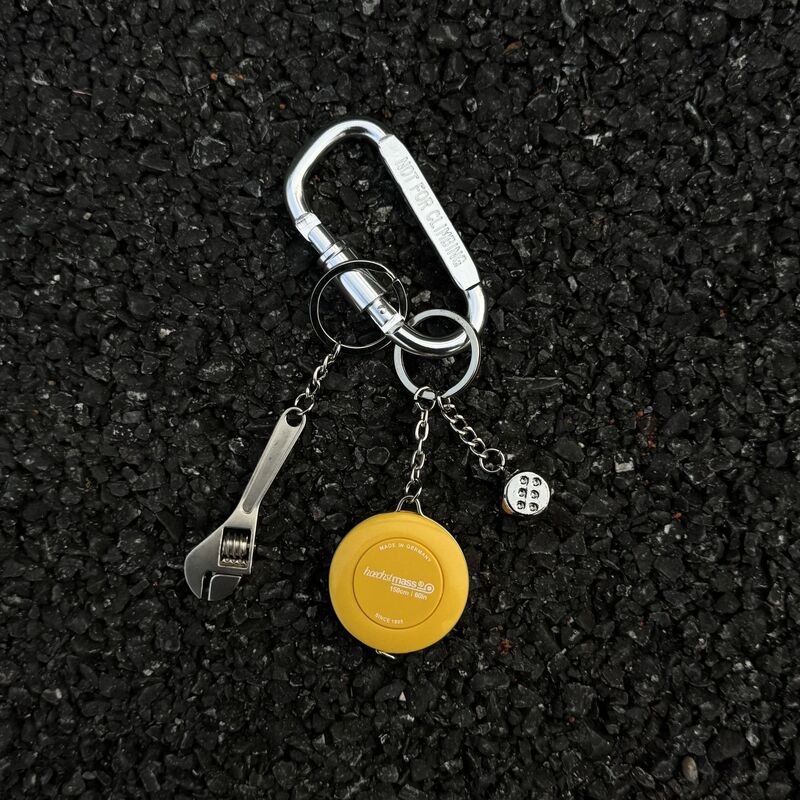 D-Shaped Buckle Tape Measure Cleanfit Keychain Waist Accessories Wrench Dice Pendant Niche Trendy Cross-Border E-Commerce