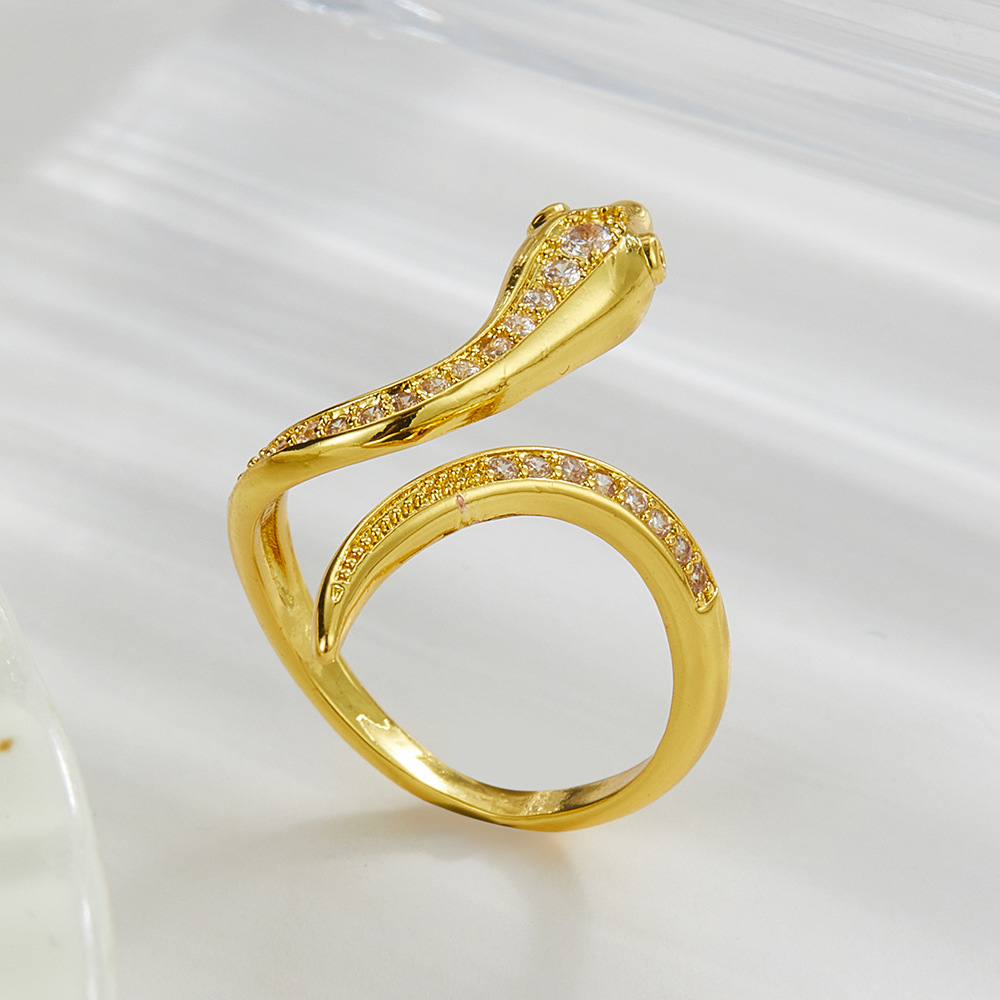 Hip Hop Ornament Neues Produkt Personalisierte Vielseitige Zirkon Kleine Schlange Beliebt im Internet, Gleicher Stil Mode Schwanz_voghion.com