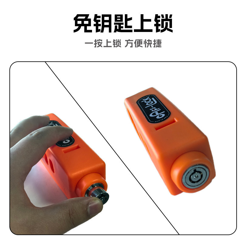Candado de Manillar de ABS con Alarma y Antirrobo para Motocicletas y Vehículos Eléctricos