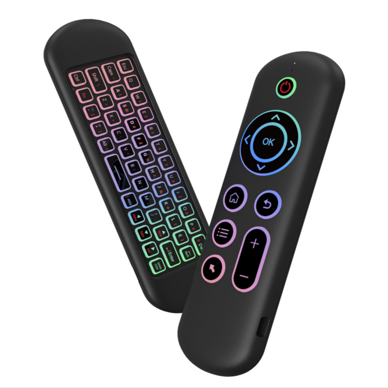 M5 Mini Keyboard FlyinG Mouse BackliGht with LiGht 2.4G+BT Bluetooth Dual-mode Computer Tv Box Set-top Box Keyboard