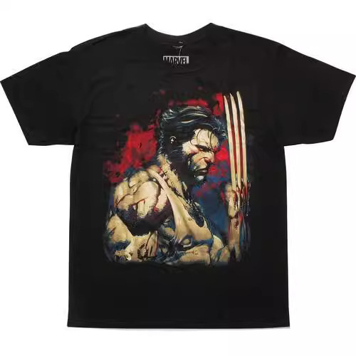 European and American style Wolverine Slash Wolverine niche foreign trade classic men's loose T-shirt