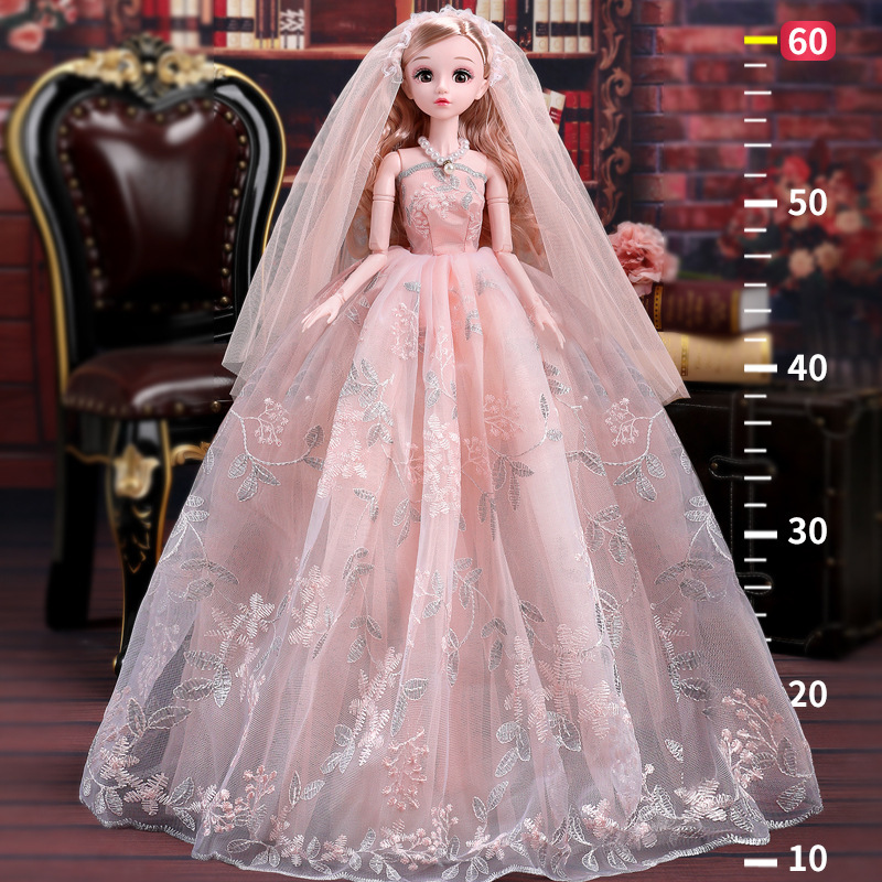 60cm large Yi Tian Barbie doll gift box suit princess wedding toy girl doll New Year gift 60cm large Yi Tian Barbie doll gift box suit princess wedding toy girl doll New Year gift