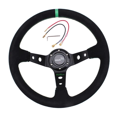 Wheel Suede Sports Steering – Steering wheel - rastp-mark-green