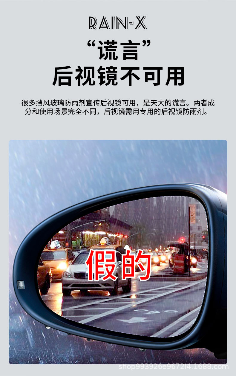 E-Lichi Car Windshield Rainproof Agent Rearview Mirror Reflector Window Rain Repellent Hydrophobic Spray Artifact