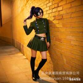 【亲漫园】家庭教师骷髅库洛姆cos服漫展表演出百褶女裙cosplay服