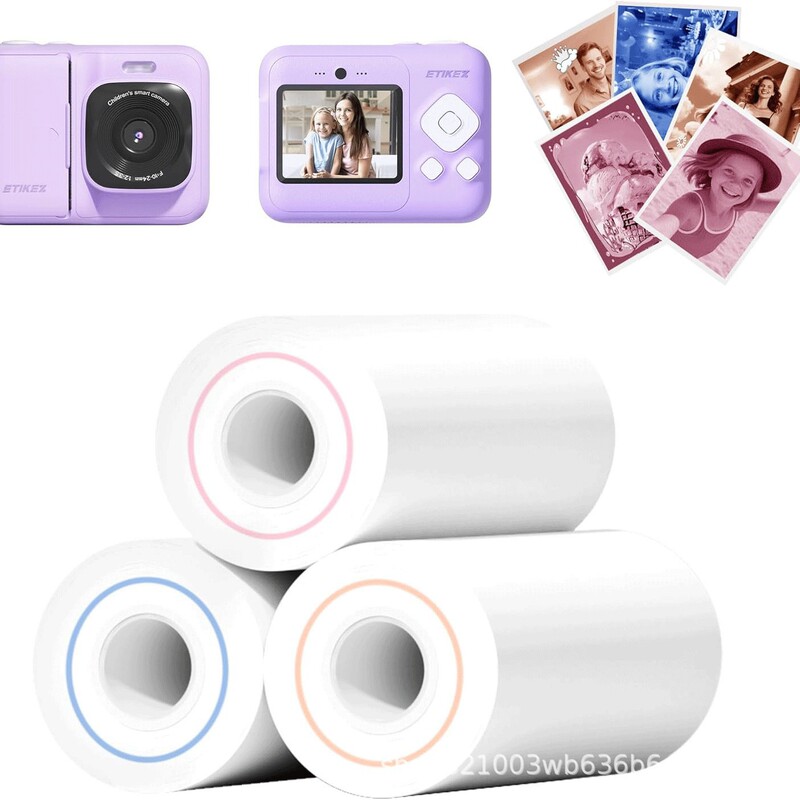 2025 Sam Amazon Kidsren's Camera Special Consumables Environmentally Friendly Portable Printer Meow Machine Universal Roll Paper