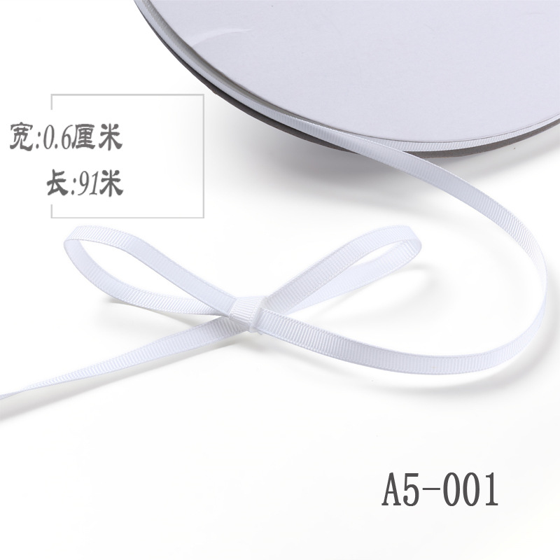 6mm de alta densidad costilla cinta DIY cinta colgante grano etiqueta marcador caja de regalo embalaje arco ropa hilo cinta