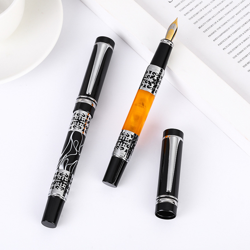 亞克力復古書法銥金筆創意個性成人練字書法鋼筆墨囊墨水兩用