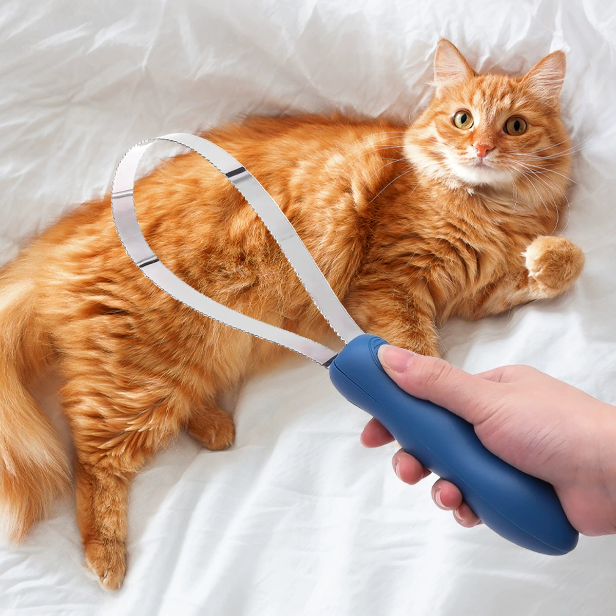 Расческа для удаления волос из нержавеющей стали Pet Beauty Sti-zog Уборка для поплавающих волос щекотка собака расческа лошадь волосатая расческа для кошек и собак оптом