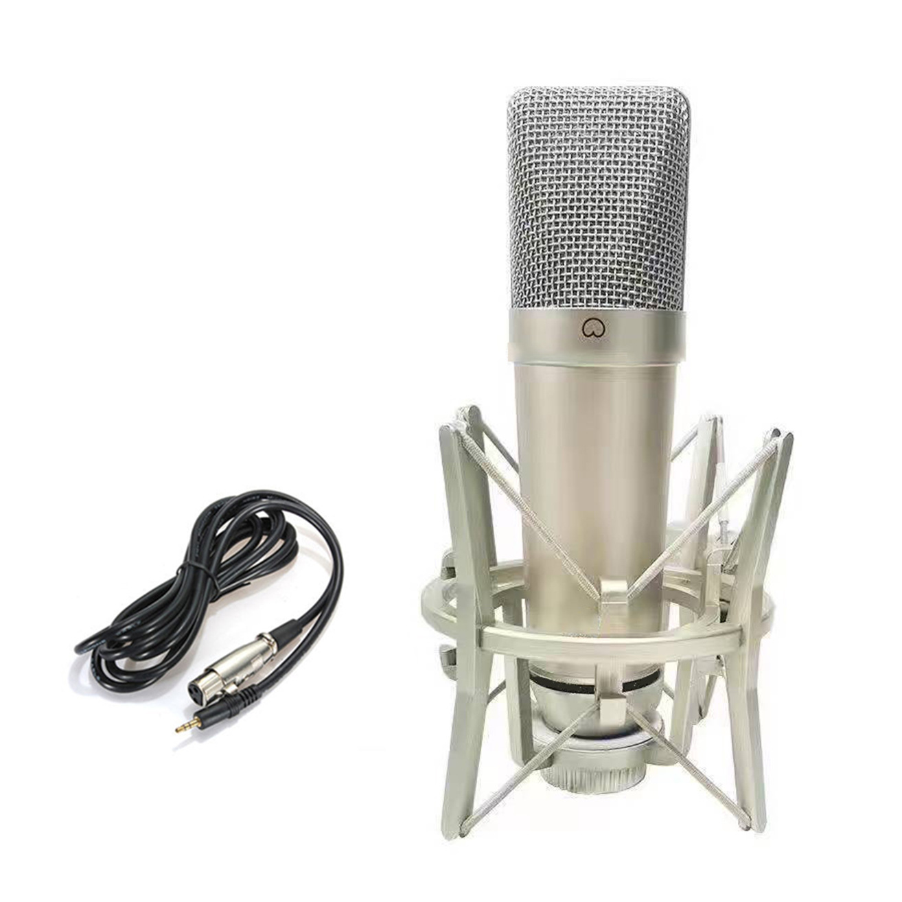 Metal U87 diaphragm microphone sound card live suit computer recording studio equipment cantilever bracket microphone equipment