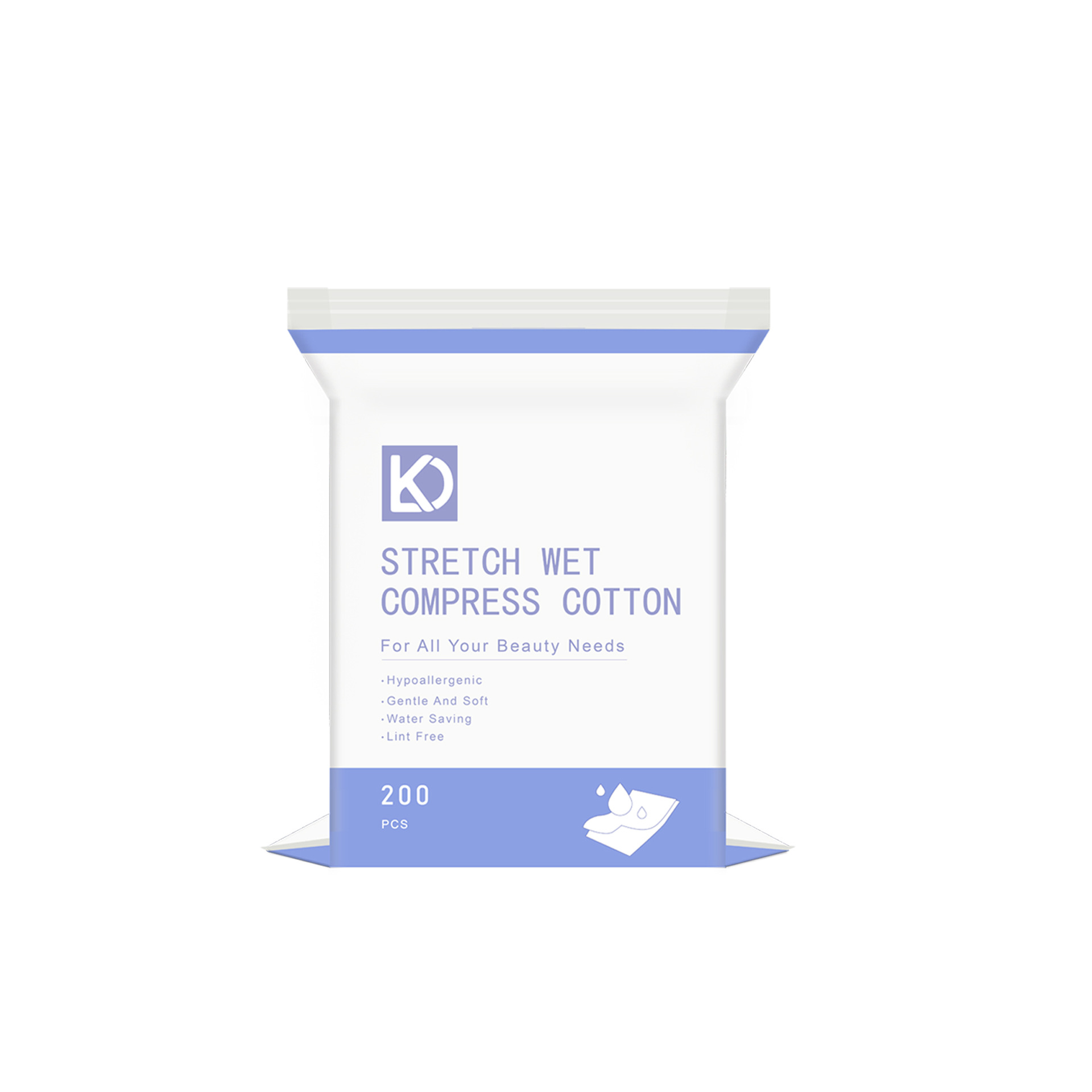 Almohadillas de algodón húmedas con orificios, almohadillas de algodón especiales para maquillaje con aberturas nasales, almohadillas de algodón húmedas con orificios personalizadas OEM.