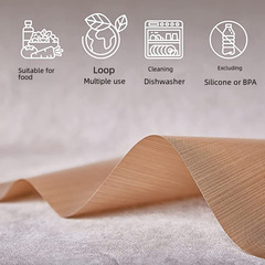 High-temperature resistant oil cloth smooth surface baking oil cloth Teflon baking tray liners baking paper non-oil non-stick high temperature cloth