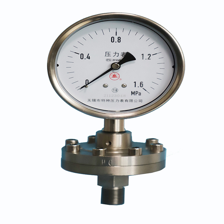 隔膜压力表Y-60BML/MF不锈钢耐震表雪浪仪器仪表无锡特种