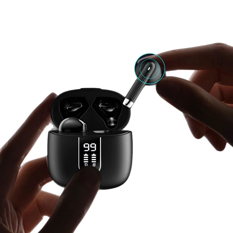 クロスボーダー高精細デジタルディスプレイ真のワイヤレス Bluetooth ヘッドセット Bluetooth 5.3 インイヤー tws ヘッドセット通話ノイズリダクションステレオ|undefined