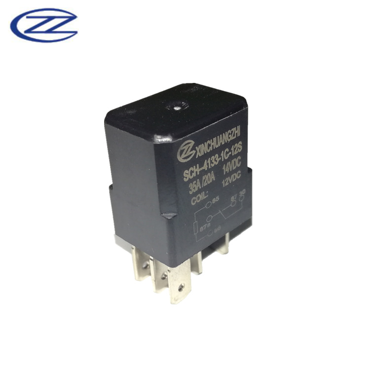 宏发HFV6继电器35A汽车继电器信创智4133座椅加热器12V继电器厂家