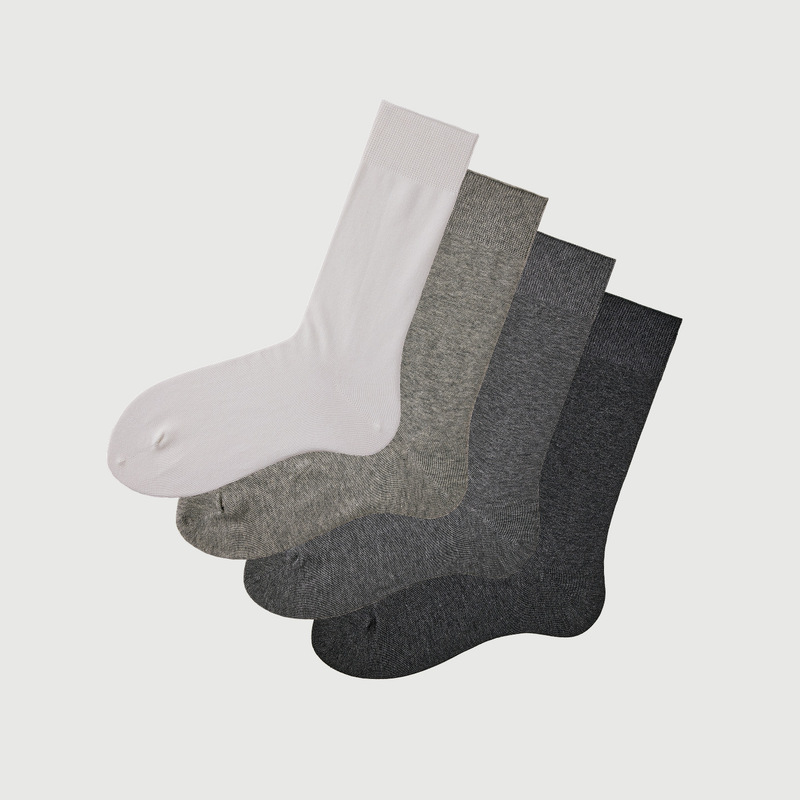 Badminton Men's mid-calf socks men's spring and autumn ins tide socks solid color cotton socks outer wear simple student sports stockings sweat-absorbent Badminton Men's mid-calf socks men's spring and autumn ins tide socks solid color cotton socks outer wear simple student sports stockings sweat-absorbent