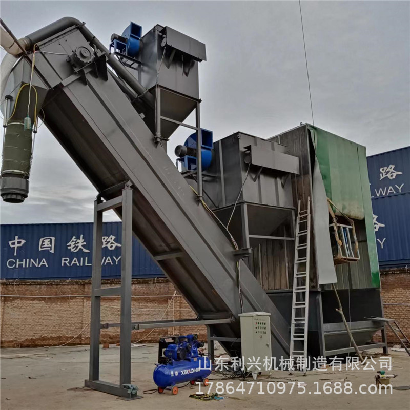 水泥粉煤灰集装箱拆箱机 8分钟卸灰一个干散箱 铁路货场卸车机