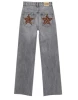 Leopard print star jeans