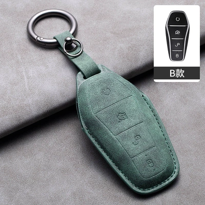 Ev Yuan Tang Hiace 05 – Car key bag - byd-model-b-green-cover-ring-buckle