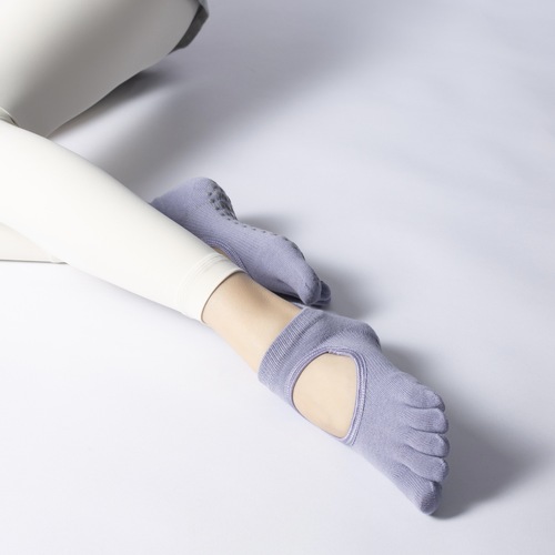 New Summer Pilates Socks Yoga Socks Full Finger Anti-Slip Professional Women's Five Finger Socks Summer Sports Split Toes