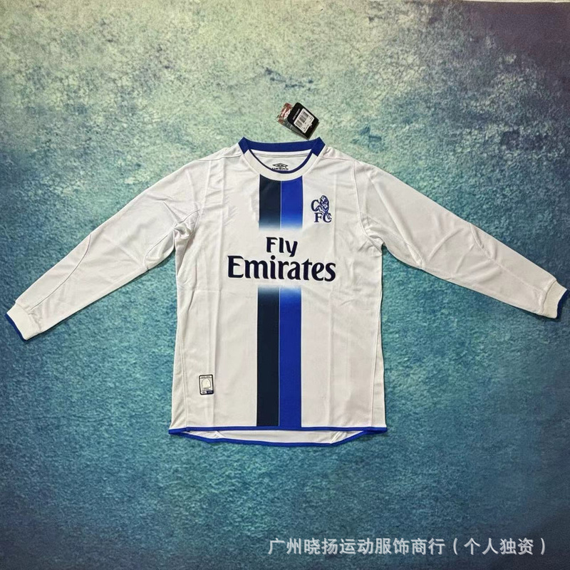 レトロ長袖ジャージ、レアル・マドリード、バルセロナ、マンチェスター・ユナイテッド、ユベントス、リバプール、刺繍入りスポーツボールを直接供給|undefined