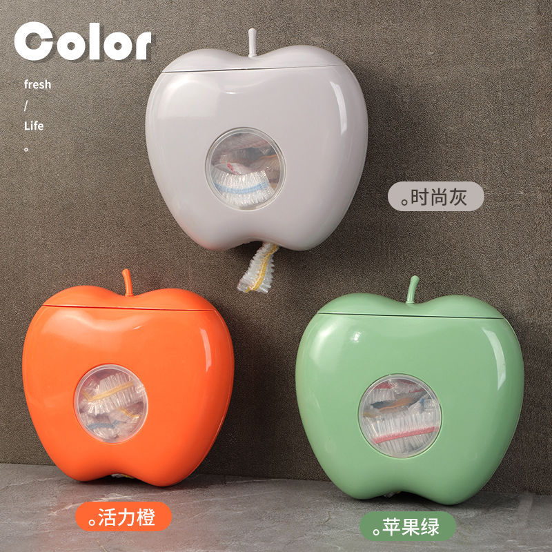 保鲜袋收纳盒家用抽取式保鲜套收纳盒壁挂免打孔保鲜膜浴帽整理收