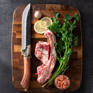 Longquan forged hammer pattern kitchen knife household stainless steel cutting knife kitchen cutting chicken goose cutting vegetables cutting meat direct supply
