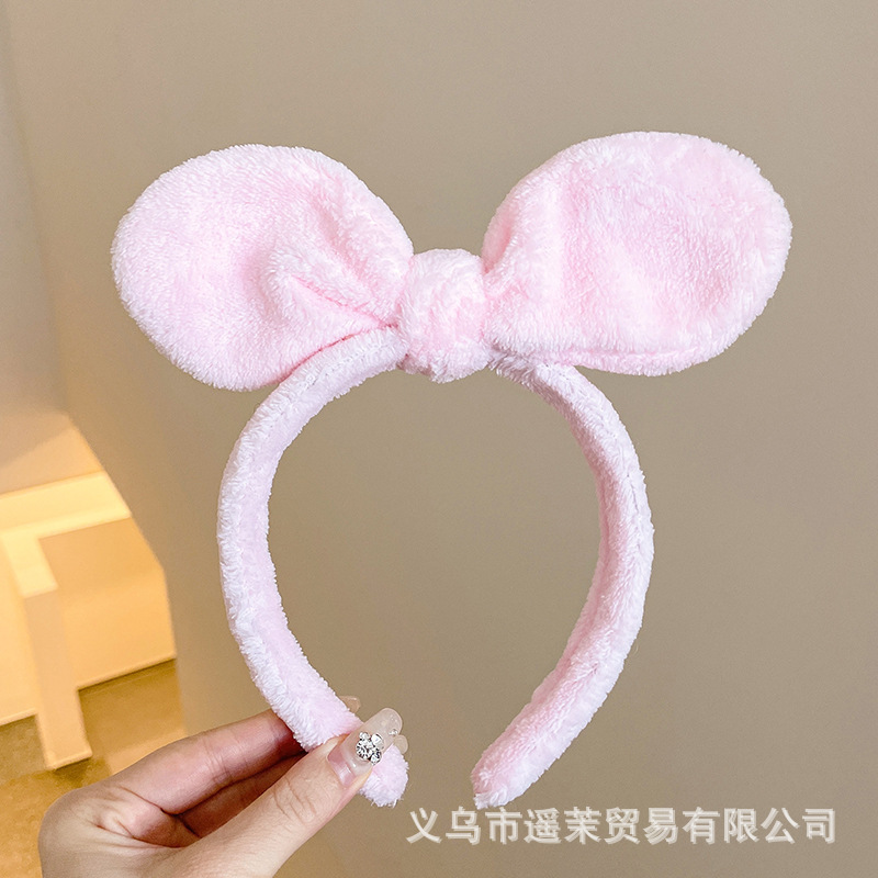 曲奇饼干洗脸发箍女2025新款毛绒压发头箍可爱发卡子防滑发捆头饰|undefined