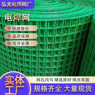 定制包塑电焊网小孔绿网格铁丝网围栏养殖网养鸡网荷兰网钢丝防护