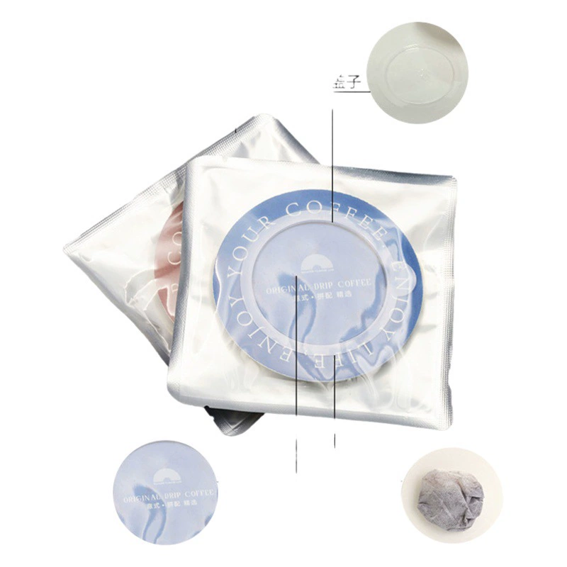 Наполнение летающей тарелки на открытом воздухе висячие ушные кофейные фильтры мешки ручной промывки кофе фильтр из натуральной древесной массы кофе фильтр