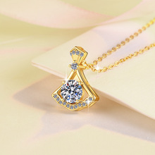 �羳s925���y��18K��ɫСȹ�ӵ����p��1����Īɣʯ�r���Ʒ���l