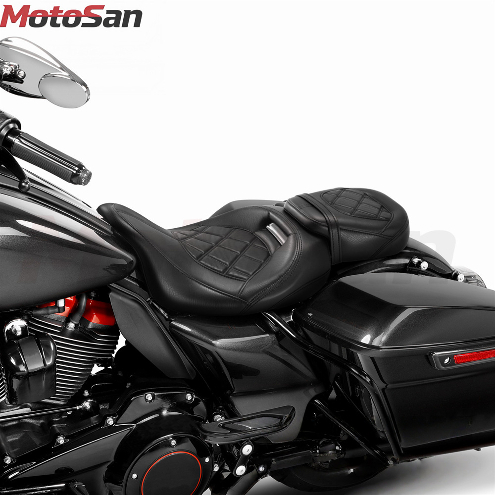 Suitable for Harley CVO Road King Street Glide 09-23 quick-release seat passenger and driver seat cushion front and rear