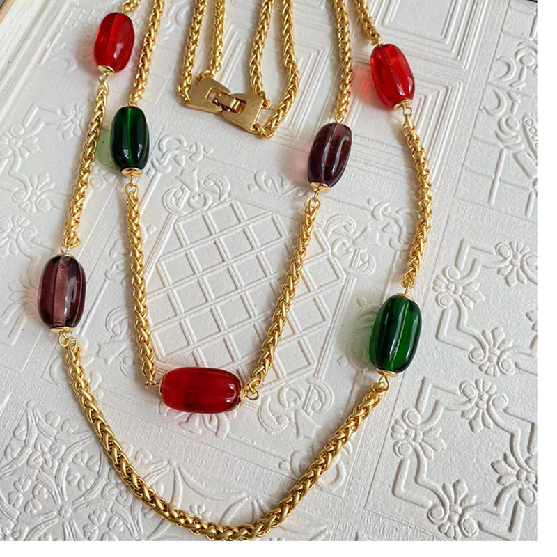 Ethnic Style Geometric Alloy glass Womenu0027S Necklace 1 Piece
