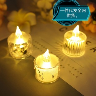 Led Digital Candle Light Romantic Birthday Proposal Creative Decoration Scene Candlelight Night Atmosphere Light