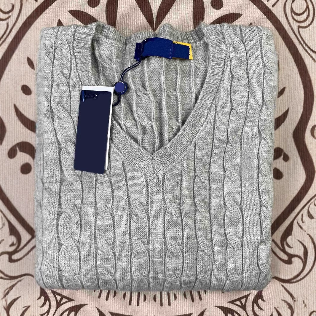 Пони, вязаный свитер, демисезонное термобелье, с вышивкой, V-образный вырез