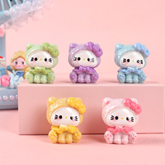 新しい kt 猫かわいい漫画樹脂装飾品 diy クリーム接着剤携帯電話ペンダント靴バックルヘアピンヘアアクセサリーアクセサリー