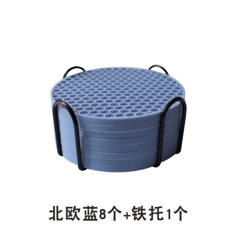 硅胶杯垫蜂窝食品级防滑餐垫耐高温防水隔热垫厂家批发|undefined