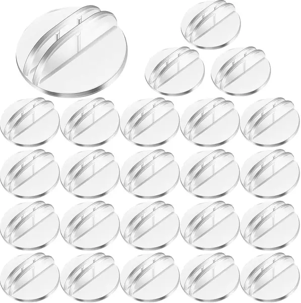 Transparent Round Plastic Base Dice Board Game Toy Accessories Card Holder Insert Business Card Holder Small Card Holder
