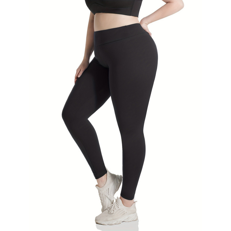 2026跨境新款欧美大码高腰纯色弹力紧身裤女装跨境代发|ms