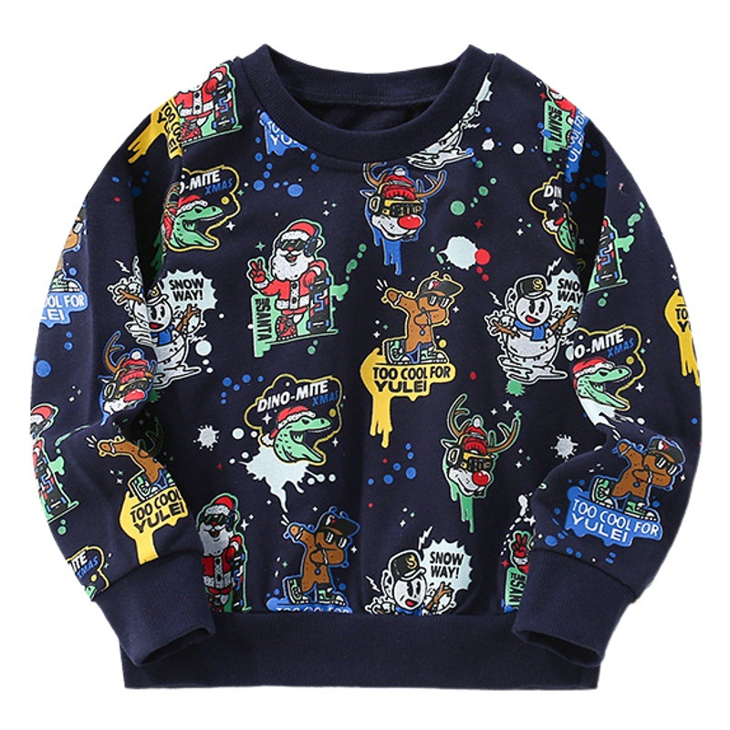 En stock malwee niños suéter otoño nuevo europeo y americano de los niños casual Top estilo occidental manga larga bottoming camisa