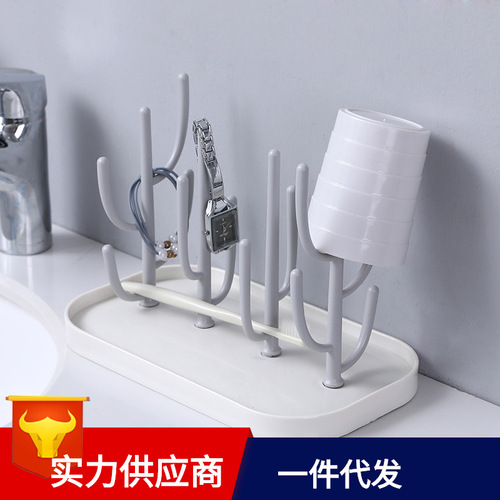 Kitchen creative tree-shaped drain cup holder plastic water cup holder wholesale household wine cup teacup drinking cup hanger