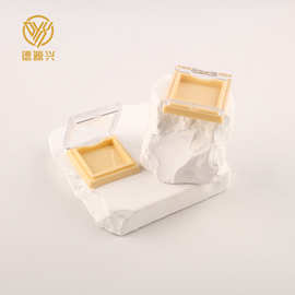 方形翻盖透明盖腮红眼影高光修容分装盒彩妆化妆品便携装批发包材