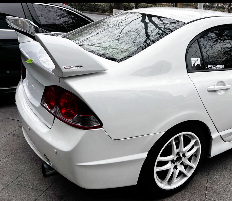 Suitable for Honda Eighth-Generation Civic Rear Wing, 8Th and 9.5Th Generation Civic, Civic Si Modified Fd2 Style High Spoiler