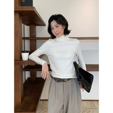 【7色】高领保暖打底衫2025冬装新款韩版简约百搭长袖上衣女T5738