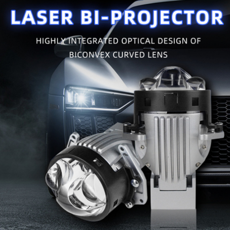 Lente láser doble, lente láser directa doble, lente de doble luz, luz de cerca y alta en un solo faro